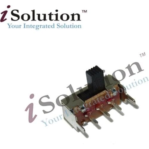 On / Off Toggle Power Amplifier SK-12F14 1P2T Horizontal Block 2Pin Bend Slide Power Switch Handle Length 5MM