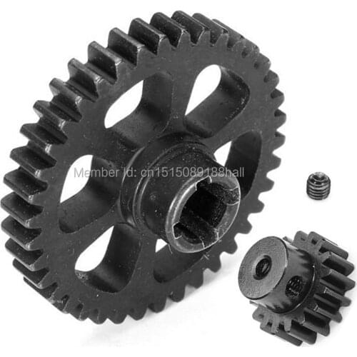 A949-24 Upgrade Metal Reduction Gear 38 Teeth + 17 Teeth 390 Motor Gears Parts For Wltoys A949 A959 A969 A979 K929 RC Car