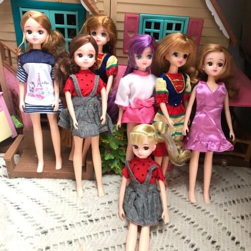 Random clothes Licca Lica Doll Simulation Doll Princess Lijia Girls Toy Blyth Little Doll Gift Baby Doll Toy