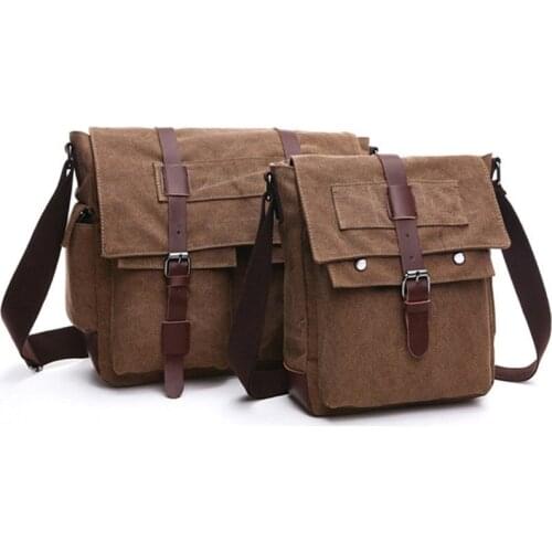 Retro Men Messenger Bags vintage Canvas Handbags Leisure Work Travel Bag Man Business Crossbody Bags Briefcase for Male Bolsas