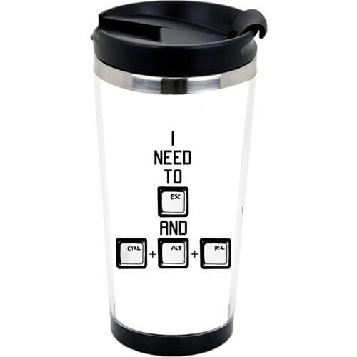 Catharsis I Need Printed Thermos Cup
