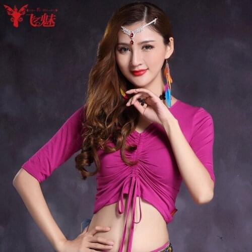 New Belly dance top Modal Pullover Belly dance practice clothes top dance clothes