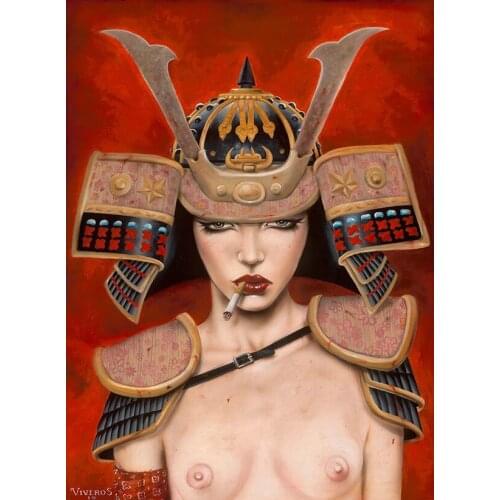 High quality Oil painting Canvas Reproductions Samur Rising by Brian M.Viveros Painting hand painted