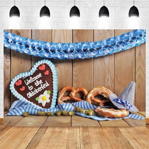 Yeele Photocall Welcome To The Oktoberfest Backdrop Photography Bread Wood Board Photographic Background Photo Studio Carnival