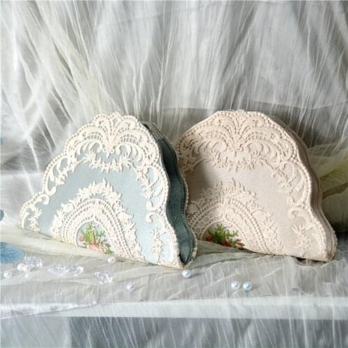 Ladies Elegant Women Chinese Style Lace Embroidery Tote Bag Girls Clutches HandBag Pearl Handle Wedding Handbags Evening Bag