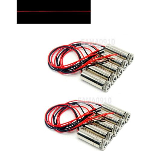 10pcs Line Focusable 650nm 5mW 3-5V Red Laser Diode Module 12x35mm w/ Driver-in