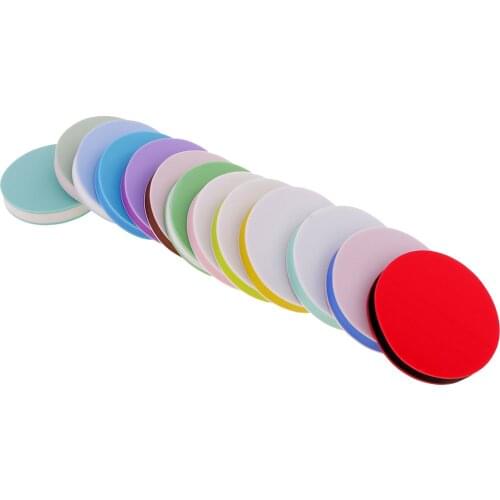 13pcs Colorful Round Rubber Stamp Carving Blocks for DIY Stamps Crafts Hobbies 5x0.8cm