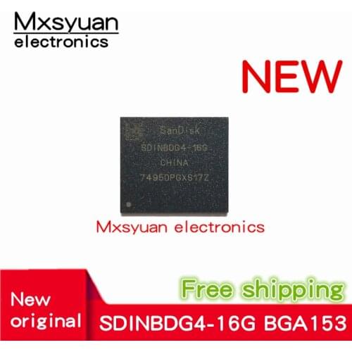2PCS~10pcs/LOT SDINBDG4-16G SDINBDG4-16 FBGA153 New original EMMC Memory chip