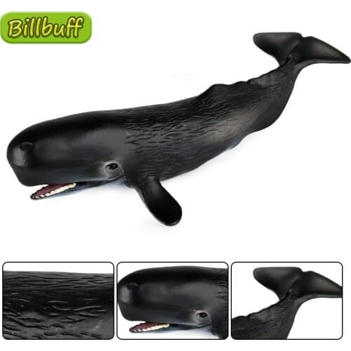 2021 Simulation Ocean Animals ABS Solid Sperm Whale Model Action Figures Collection Cognition Educational Toys for Children Gift