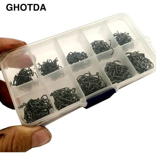 500pcs High Carbon Steel Circle Carp Fishing Hook Size 3 4 5 6 7 8 9 10 11 12