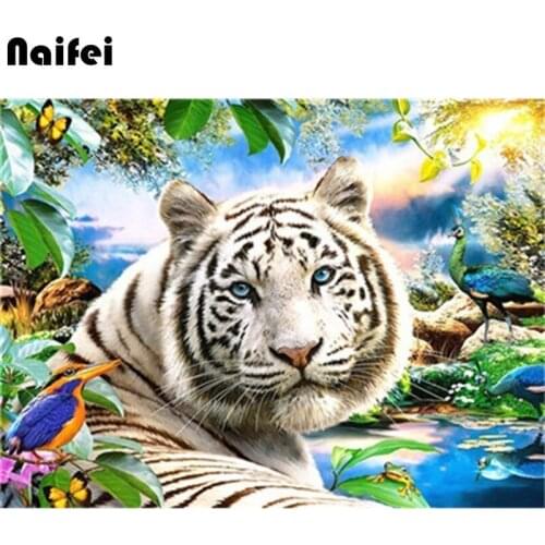 5D Diamond Painting Animal Tiger Full Square Rhinestone Picture Embroidery Sale Diamond Mosaic Home Decor Gift