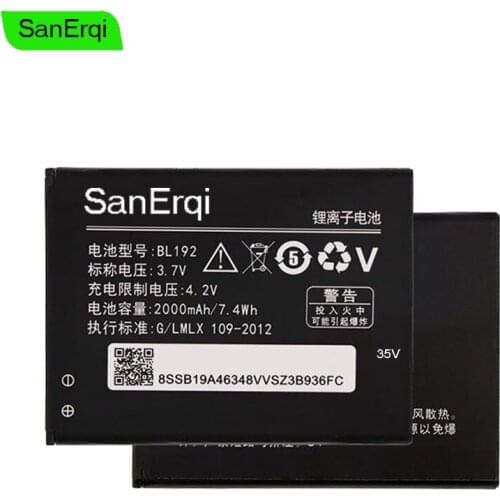 BL192 Battery For Lenovo A328 A328T A526 A750 A529 A560 A680 A590 A300 A388T A505E Battery SanErqi