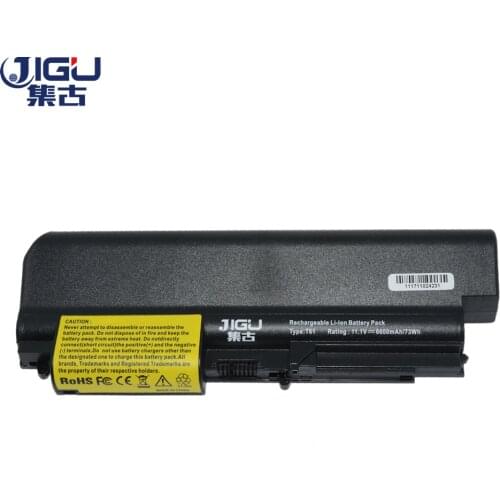 JIGU 6600mAh 9 cells New Laptop battery Thinkpad R400 R61 R61i T400 T61 T61p T61u 41U3198 443R2499 ASM 42T533 for Lenovo