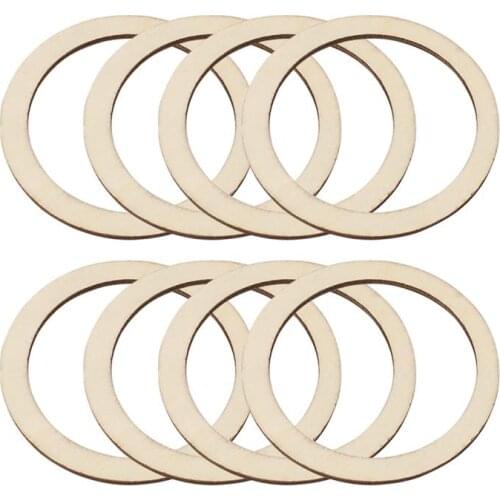 DIY Craft Making Accessories Circles Decorative Wood Chips Hollowed-out Round Wooden Pieces Mini Wooden Slice Art Decoration