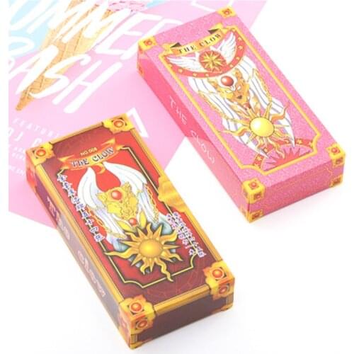 Anime Peripheral Girl Sakura Divination Tarot Kuro Card Variety Sakura Cosplay Card Divination 2021