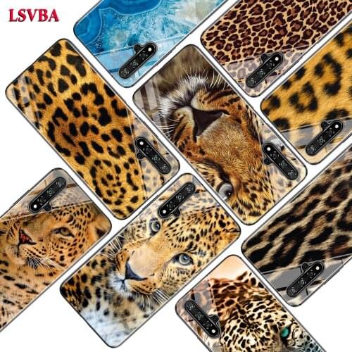 Black Cover Tiger Leopard Panther for Huawei Honor 10i 9X 8X 20 10 9 Lite 8 8A 7A 7C Pro Lite Super Bright Glossy Phone Case