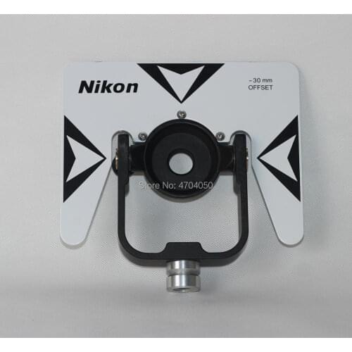 New White-black metal Nikon type Prism holder and target For Nikon Topcon Total Stations, 5/8"11 female thread
