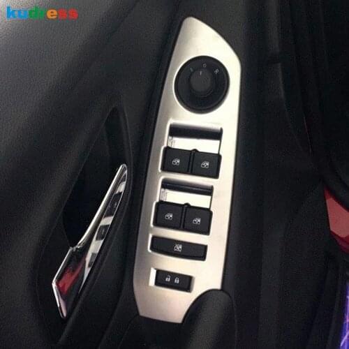 For Chevrolet Trax 2014 2015 2016 2017 2018 Matte Inner Door Window Lift Switch Panel Cover Trim Car Interior Accessories LHD