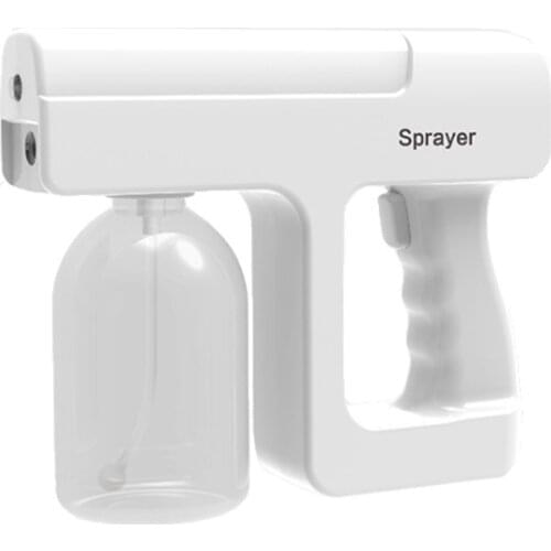 Electric Hand-held Disinfectant Fogger Mist Machine Rechargeable Blue Light Atomizing Sprayer for Home Office School Garden