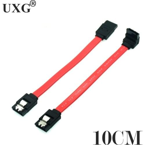 Hots sale 10cm 7Pin 7P SATA 3.0 Cable Serial ATA Short DATA Cable for HDD SSD Cord line 7pin sata short cable 0.1m