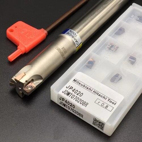 Carbide insert 10PCS JDMT070208R JP4020 and ASM 8mm / 10mm / 12mm / 14mm small diameter shank milling cutter