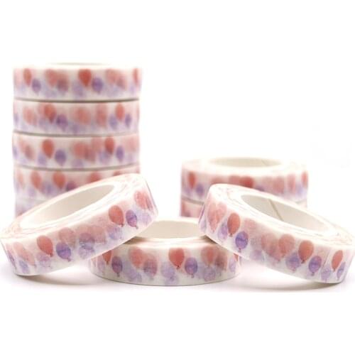10m*10mm Washi Tape Pastel Balloon Pattern DIY Decorative Tape Color Paper Adhesive Masking Paper 1 PCS