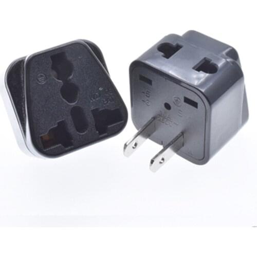 Hot 2 pin Universal world travel adapter converter USA Power Plug Adapter Travel Converter EU/UK/AU plugs to USA Wholesale