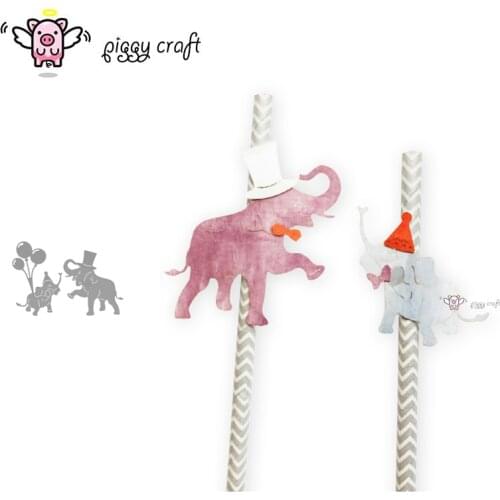 Piggy Craft metal cutting dies cut die mold Balloon hat elephant Scrapbook paper craft knife mould blade punch stencils dies