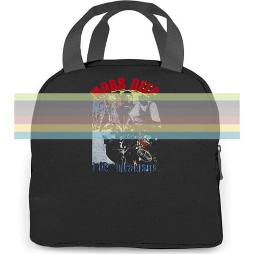 Mobb Deep VINTAGE Duo HIP HOP Custom Printing women men Portable insulated lunch bag adult