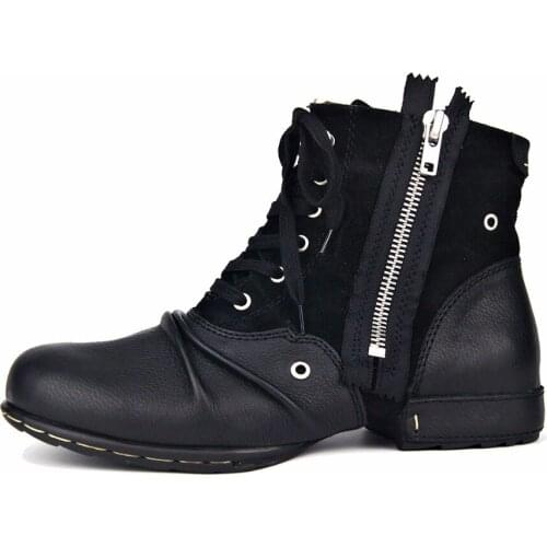 Genuine Leather Men Shoes Handmade Ankle Boots Superstar Boots Classic Outdoor Winter Shoes Brand Martin Muslim Boot Men Boots