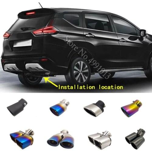 For Nissan Livina 2019 car stickers body cover muffler exterior back end pipe dedicate exhaust tip tail outlet ornament 1pcs