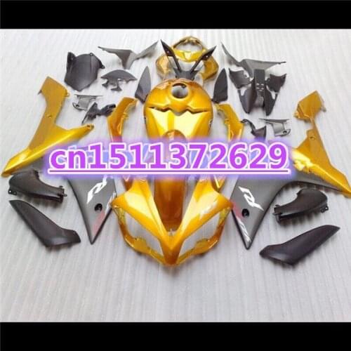 100%new Fairings for YZF R1 07 08 YZF-R1 07-08 gold black YZF1000 R1 07 08 YZF R1 2007 2008 fairing kits-Dor for Yamaha D