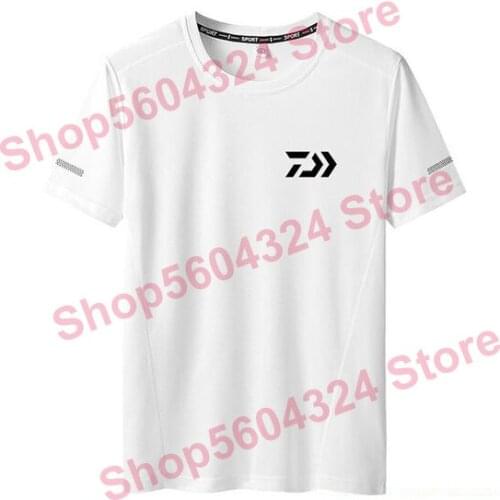 2020 Top New Arrival Men DAIWA Fishing Shirts Outdoor Sport Soft Elastic T Plus Size Breathable DAWA Clothes L-8XL