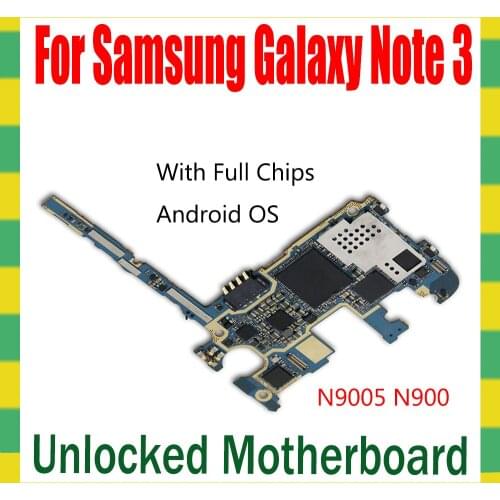 Original Motherboard For Samsung Galaxy Note 3 N9005 N900 Mainboard Full Unlocked Logic Mother Board With Full Chips Android OS
