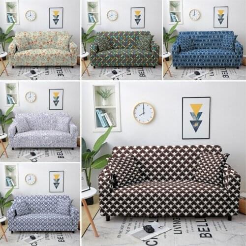 Muticolor Geometry Elastic Sofa Cover Spandex Couch Cover Anti-dirty Sofa Protector Modern Sofa Silpcover