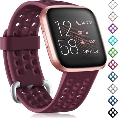 Replacement Band For Fitbit Versa 2 Strap Silicone Waterproof Wrist Sport Accessories Watch Strap For Fitbit Versa/Versa 2 Band