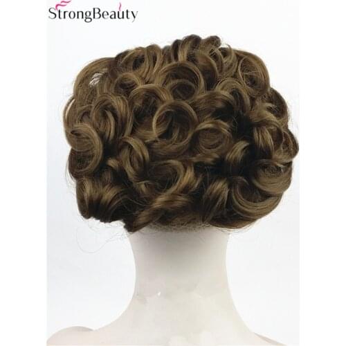 Strong Beauty Womens Synthetic Hair Chignon Combs Clip To Hair Big Bun Wig 16 Color