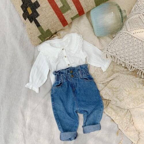 TaoziBaby White Blouses For Girls