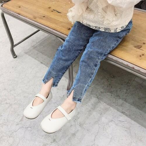 2020 Spring New Childrens Denim Pants Baby Girl Casual Jeans Toddler Casual Thin Denim Pants Toddler Trousers Kids Cowboy Jeans