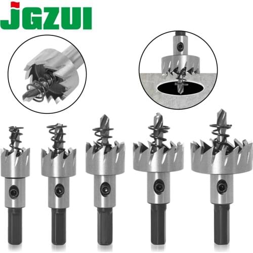 5 Sizes HSS Drill Bit High Speed Steel Carbide Tip Hole Saw Tooth Cutter Metal Drilling Woodwork Cutting Carpentry Crowns