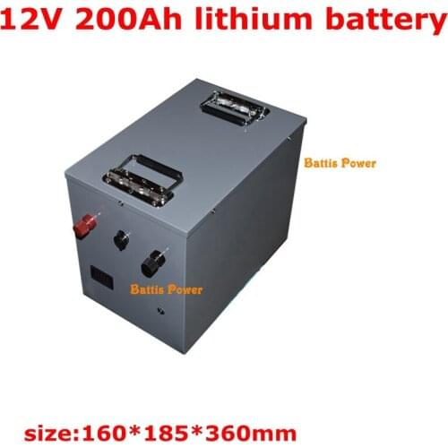 12V 200Ah Lithium Li Ion Battery Pack Built-in BMS for Solar System/electric Boat/energy Storage System/RV/solar Panel+charge