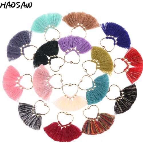 5.5CM 2Pcs Colorful Tassel For DIY Handmade Earrings Tassel/Silk Jewelry/Jewelry Findings/Accessories/Embellishments Making