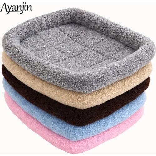 2021 new Fluffy Calming Hot Dog Bed For Medium Small Dogs Mats Fleece Dog Bed Mat Dog Baskets Pet Beds For Dog Mat Cat Mats