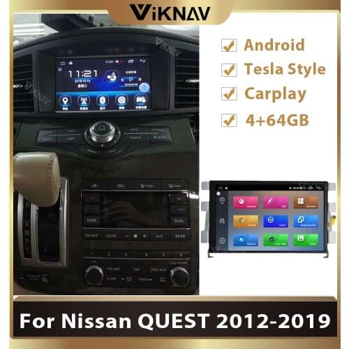 2 din Android Car radio for Nissan QUEST 2012 - 2019 Auto Stereo multimedia DVD player receiver GPS head unit