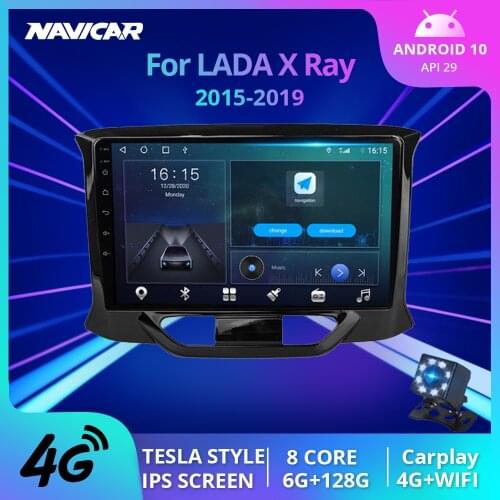 2DIN Android 10 Car Radio For LADA X Ray Xray 2015 - 2019 Car Multimedia Video Player Navigation GPS No 2din Stereo Receiver