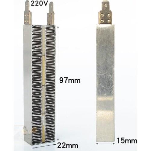 97X22mm Clothes Dryer Parts PTC Ceramic Heating Pad 220V 300W Single row