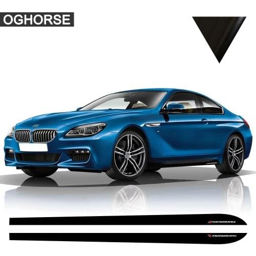 For BMW F30 F31 X5 F15 X6 F16 E60 F32 F34 F22 E90 F10 F11 F01 F02 G30 Z4 E89 F20 M Performance Side Stripe Skirt Sticker Decal