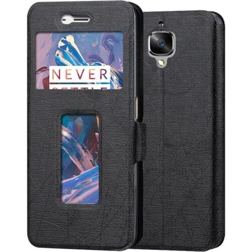 For Oneplus 3T One plus 3T A3010 case window Mobile phone cover holster for 5.5 inch Back cover case by free shipping