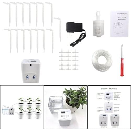 Double Pump Automatic Drip Irrigation for Patio Plant Vegetable Houseplants Gardening Lovers