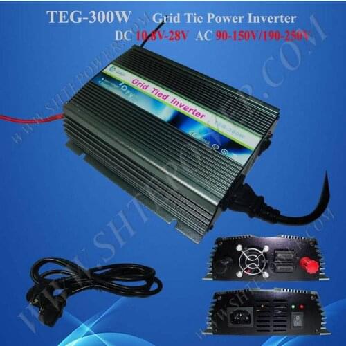 Micro 10.8-30v to 110v 120v 220v 230v 300w grid tie dc to ac solar inverter